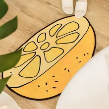 Супер мягкие детские коврики лимон автобус спальня площадь коврик моющийся нескользящий маленький подъем дверной коврик