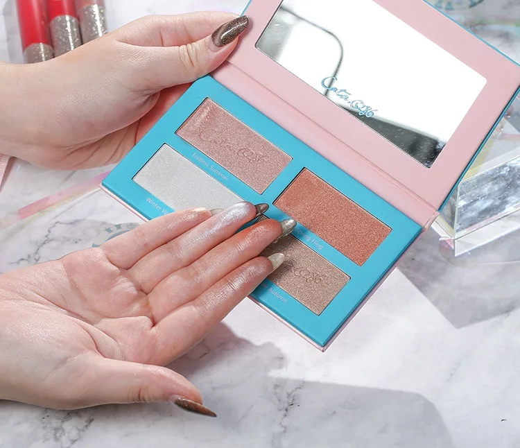 

Makeup Highlighter Palette highlighter Bronzer Powder Face contour Kit Highlight Makeup Glow Kit Palette Cosmetic Highlighter