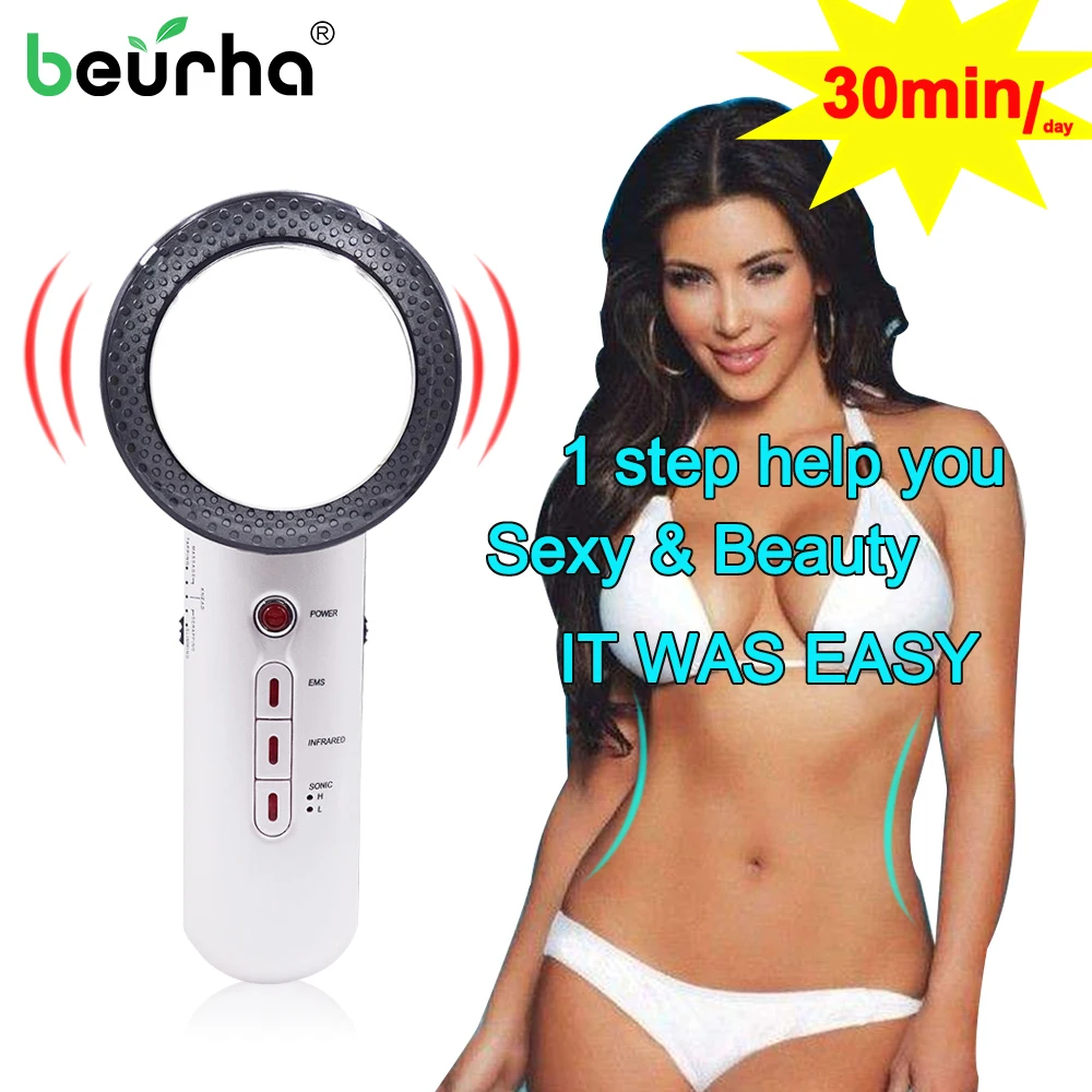 

1 set Weight Lose EMS Ultrasound Cavitation anti cellulite Slimming Product Massager Body Face Fat Burnning Anti-wrinkle Tight