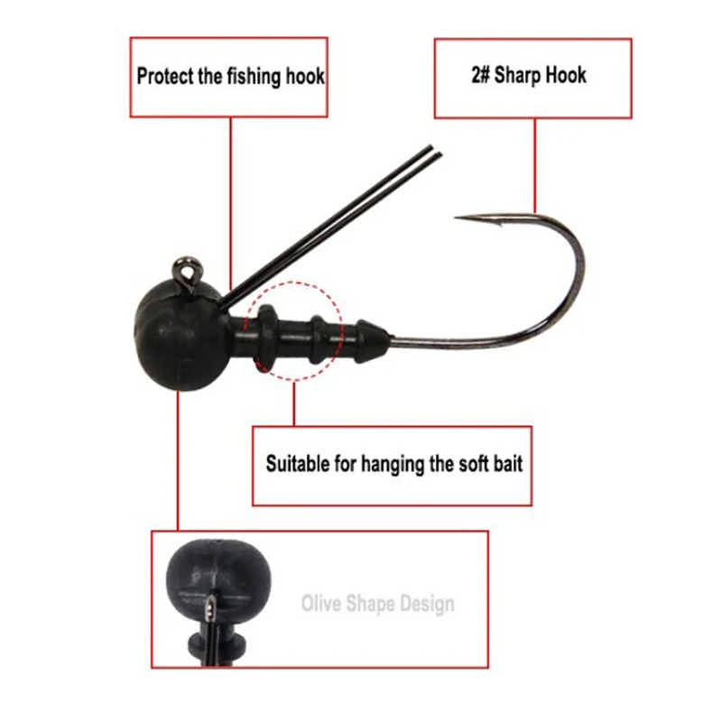Tsurinoya 3 шт./лот Вольфрамовая сталь джиг голова рыболовные крючки 2,3 г 3,3 г приманка на рыболовный крючок рыболовные крючки для мягкой рыболовной приманки