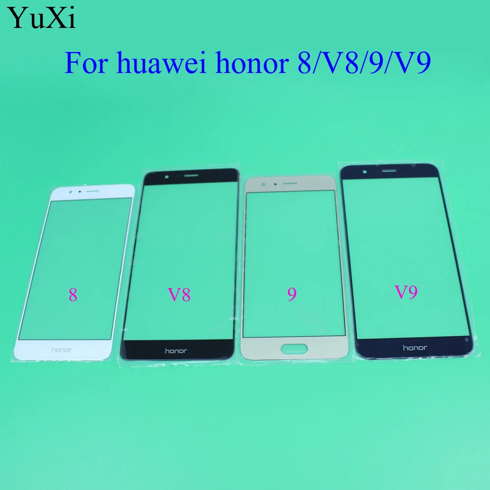 Сенсорный экран YuXi для Huawei Honor 8 V8 9 v9 сменный передний Внешний стеклянный объектив