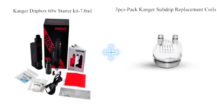 100% orijinal Kangertech Dripbox 60 w 3 adet/paket Kanger Başlangıç kiti Subdrip Dripbox için Yedek Bobinler 60 W/Dripbox 160 W