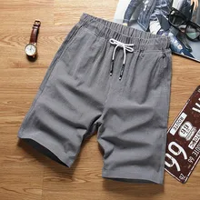 Новые модные мужские льняные шорты Прямая поставка повседневная мужская одежда повседневные уличные брюки шорты-бермуды с эффектом омбре хип-хоп шорты