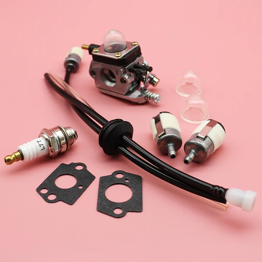 Carburetor Primer Bulb Spark Plug Fuel Filter Line Grommet Kit For Mantis Tillers Cultivator 7222 7225 7230 Zama C1U-K54A Part Carburetor Primer Bulb Spark Plug Fuel Filter Line Grommet Kit For Mantis Tillers Cultivator 7222 7225 7230 Zama C1U-K54A Part