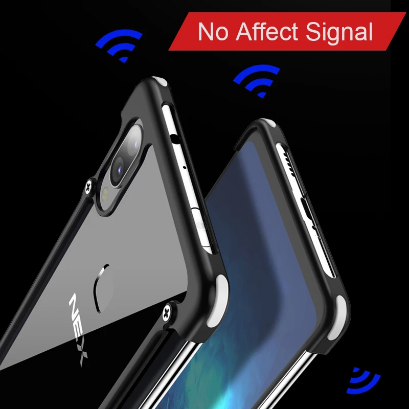 Роскошный металлический чехол OATSBASF с сумкой безопасности для vivo nex оригинальный