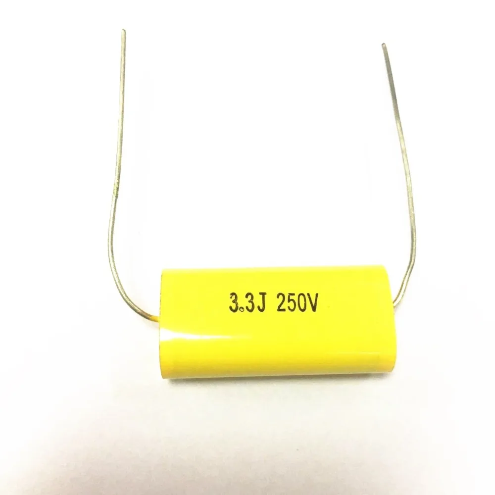

10pcs 3.3UF 250V Polypropylene Capacitor Axial Audio Capacitor 250V 3.3uF