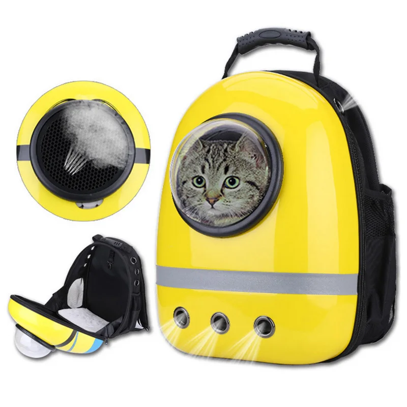 

New Space Capsule Astronaut Pet Cat Backpack Bubble Window for Kitty Puppy Chihuahua Small Dog Carrier Crate Bag Cave Party Gift