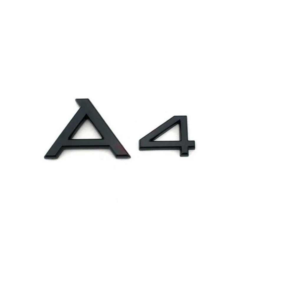 Глянцевый черный "4 A4L" ABS Магистральные сзади числа буквы слова эмблемы наклейки на Стикеры для Audi A4 A4L