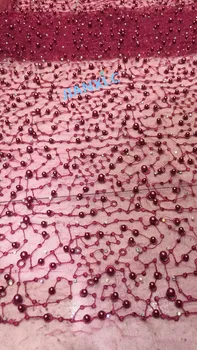 

special full beaded embroidery tulle mesh lace fabric JIANXI.C-91204 for wedding dress