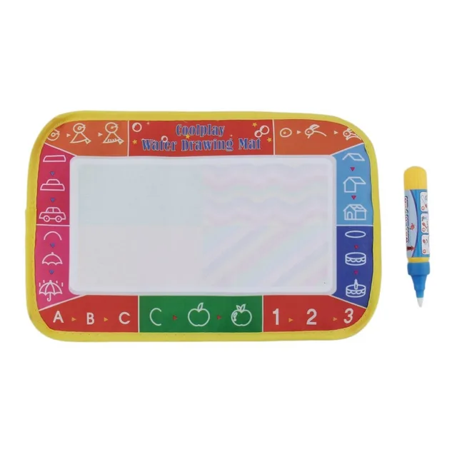 $US $1.62  OCDAY 25*16.5cm Kids Baby Write Draw Paint Water Magic Doodle Mat Children Play Mat With Magic Pen 