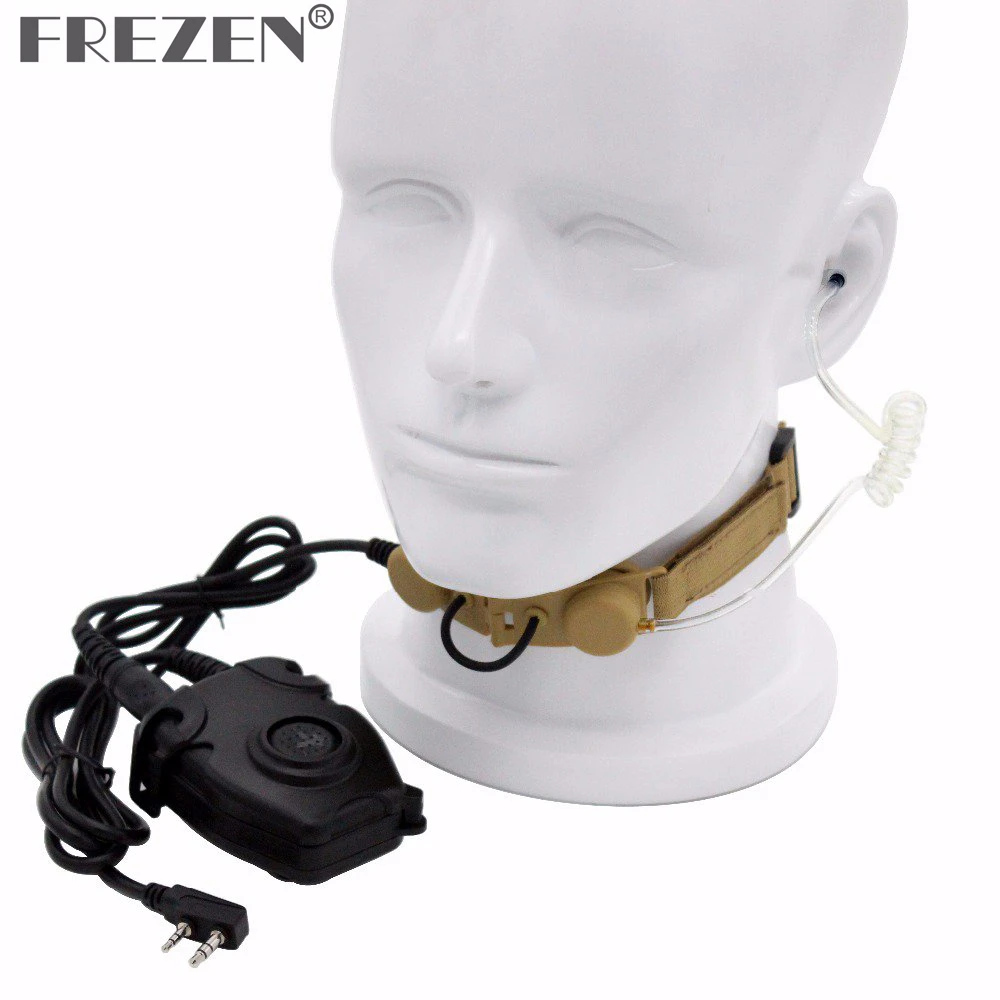 Тактическая гарнитура Z Throat Mic Z003 с тазовым покрытием PTT для двухсторонней