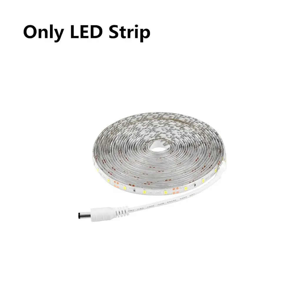 Бесступенчатая Светодиодная лента с регулируемой яркостью, клейкая лампа, сенсорный выключатель, светодиодный светильник для шкафа, водонепроницаемый Настольный прикроватный шкаф, украшение для кухни - Цвет: Only LED Strip