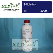 [КЛД чернила] Совместимость пурпурный Пищевые ink/пищевой краски для выделенного струйные принтеры(1 шт. x 500 мл