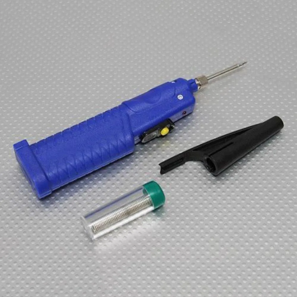 

KITPIPI Convenient And Use Battery Of Electric Soldering Iron Portable Welding Repair Tool 60W Kit welding Tip Solder Wire