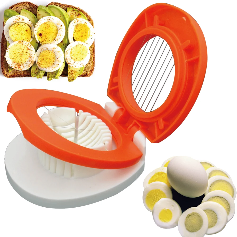 1Pcs Multifunction Eggs Slicers Stainless Steel Eggs Dividers Cutter
