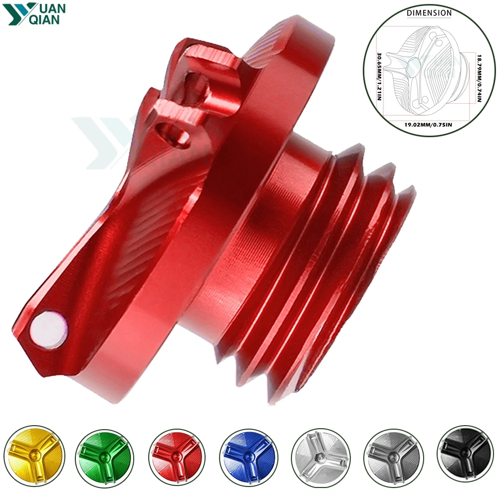 

For Suzuki GSX-S1000/F 2015 2016 2017 Motorcycle accessories M20*2.5 Engine Oil Filter Cup Plug Cover Screw