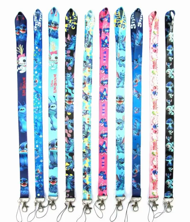 1 шт. Lilo & Stitch key lanyards id бейдж держатель брелоки ремешки для Мобильный телефон
