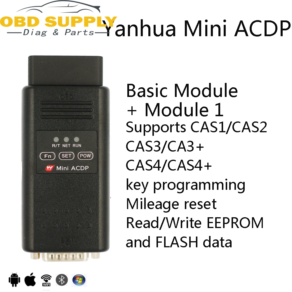 

Yanhua Mini ACDP Programming master+Module1 for BMW CAS1\CAS2\CA3+\CAS4\CAS4+ Key Program/Mileage OBD no solder