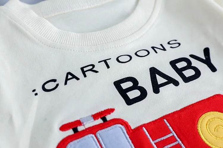 Menino dos Desenhos Animados do Carro Roupas para a Criança Bebê Camiseta Jeans Roupas Definir Crianças Mais Novo Primavera Meninos Roupa 1 2 3 4 Anos 6 Mamãe e Bebê