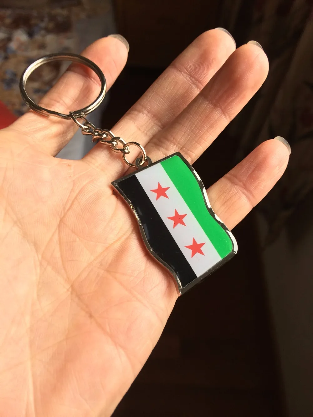 2 шт./лот syrien сирийский флаг ювелирные изделия брелок для ключей Автомобильный ключ кольцо хрустальные бусины Сирийская, дамская сумочка, женская сумочка для ключей карта хорошие подарки Syrie баннер