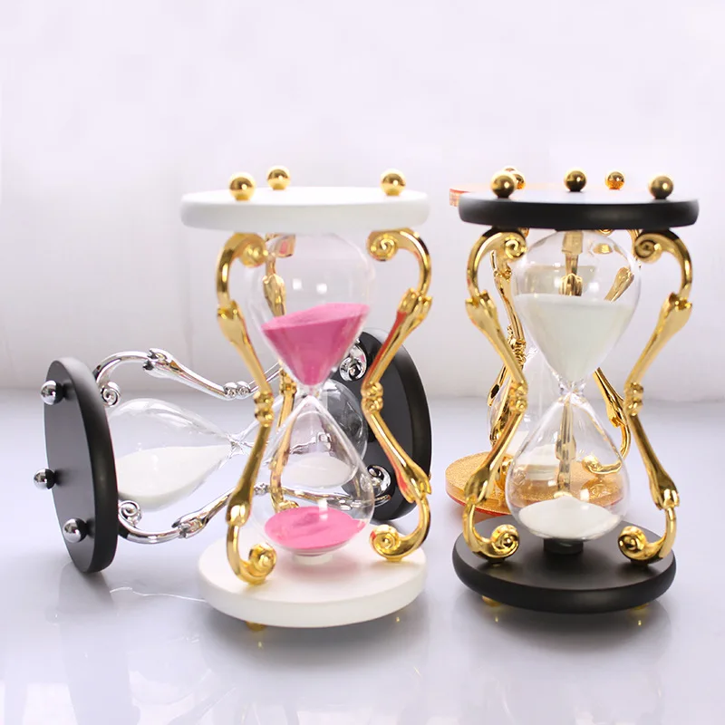 

30 Minutes Timer Of Modern European Crystal Glass Hourglass Decoration Home Furnishing Wedding Ornaments Creative Timer Gifts