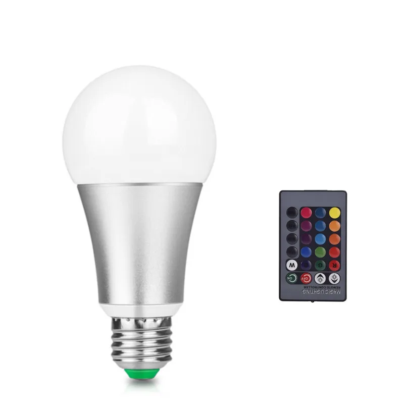 LemonBest-10W-RGB-W-E27-LED-Bulb-Stage-Lamp-220V-Aluminum-Light-120-Colors-Remote-Control_
