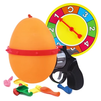 

Lucky Roulette Family Interactive Games Russian Roulette Model Balloon Gun Party Tricky Creative Toy Gun Adult Tricky Funny Toy