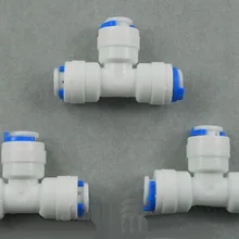 3 шт. тип T 1/4 дюймов OD трубка* 1/4 дюймов OD трубка* 1/4 дюймов OD труба быстрое подключение Аквариум RO водный мужской BSP и Трубное соединение