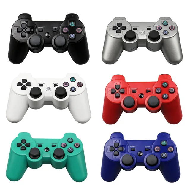 

2PCS/lot Bluetooth Wireless Gamepad for Sony Playstation PS3 Game Controller For PS3 Dualshock Double shock Joystick Gamepads