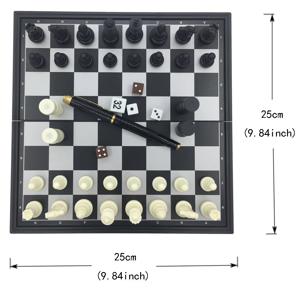 Нарды и шашки и шахматы 3 в 1 Классический Шахматный набор серия тактика доска Размер 25 см x 25 см наружная Дорожная игра подарки для мужчин