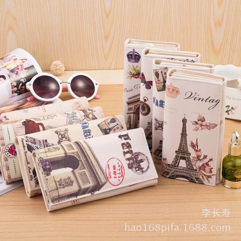 The latest graffiti imprint wallet pattern number 80 percent off Mobile Phone Wallet Purse Bag Korean women's wholesale