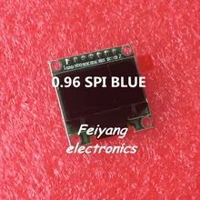 10 шт. 0,9" Синий O светодиодный модуль 0,96 O светодиодный 128X64 O светодиодный ЖК-дисплей светодиодный модуль 0,96" SPI Коммуникационный MODU
