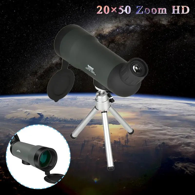 مصغرة 20x50 التكبير HD في الهواء الطلق أحادي تلسكوب ليلة النسخة الإكتشاف نطاق مع حامل ثلاثي متنقل الجيش الأخضر مصغرة 20x50 التكبير HD في الهواء الطلق أحادي تلسكوب ليلة النسخة الإكتشاف نطاق مع حامل ثلاثي متنقل الجيش الأخضر
