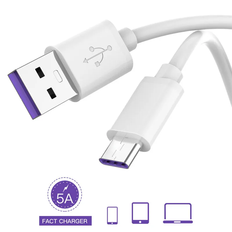 5A usb type-C кабель для huawei P10 P20 Pro USB 3,1 Быстрая зарядка USB C кабель для передачи данных для huawei Honor 10 USB-C кабель type-C