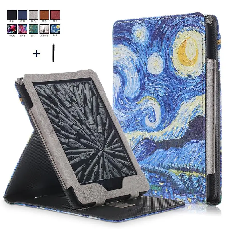Универсальный чехол для Amazon All New Kindle 2019 кожаный с откидной крышкой 10-го поколения