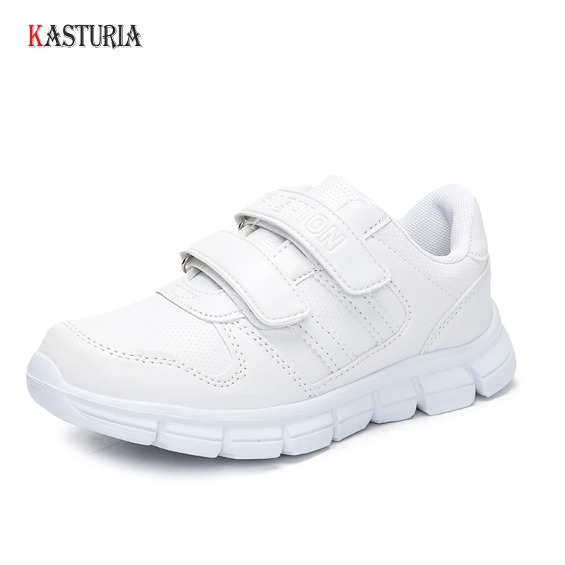 

New Fashion children running shoes white casual boys sneakers shoes student breathable school buckle brand kids baby sport shoes