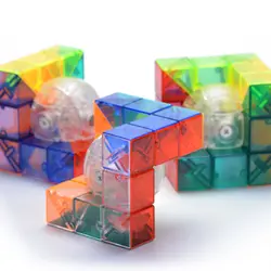 Новое поступление MoYu MoFang JiaoShi прозрачный магический куб странная форма Cubo magico speed Twist Puzzle Обучающие игрушки для детей