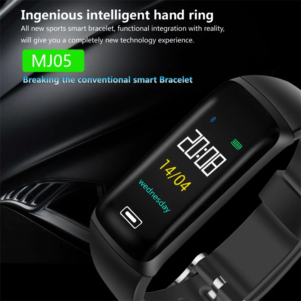 696 2018 MJ05 Smart Band Фитнес трекер крови Давление монитор сердечного ритма Смарт