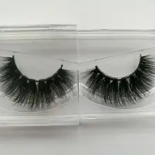 1 pair 3D Handmade Thick Mink lashes Natural False Eyelashes fake Eye Lashes Extension for Beauty Makeup