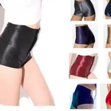 1 предмет; Новинка; модные блестящие короткие штаны из искусственной кожи с эластичной резинкой на талии для девочек; 3 цвета