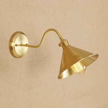 

Amercian Vintage Copper LED Wall Lamp Edison Dinning Room Bar Nordic Industrial Wall Sconce LED Stair Light Lampara Pared