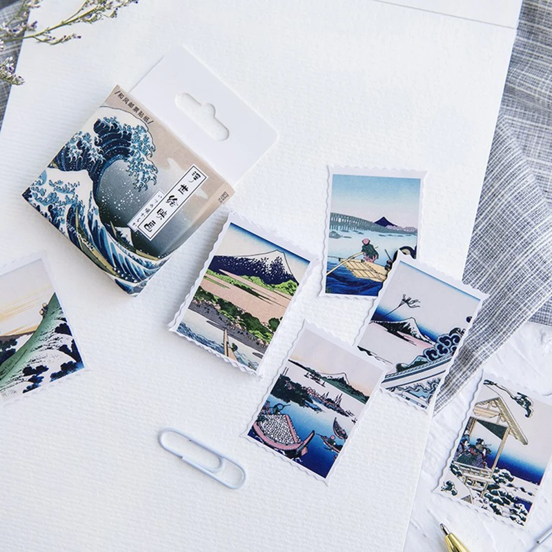 

2Pack Ukiyo Pictures Personalized Stationery Stickers Scrapbooking DIY Diary Album Sticky Label Memo Pad Planner Stickers