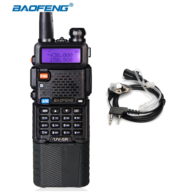 Baofeng UV-5R 3800mAh CB радио Двухдиапазонная портативная рация Макс 5 Вт радиопередатчик Ham Радио uv5r двухсторонний Raido hf трансивер