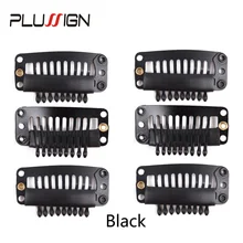 30 шт. u-образные металлические заколки для волос для наращивания 9 Theeth 32 мм заколки для волос для наращивания Топ Высококачественный гребень заколка для волос