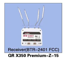 Walkera QR X350 Premium Z 15 BTR 2401 FCC Receiver for Walkera QR X350 Premium Helicopter