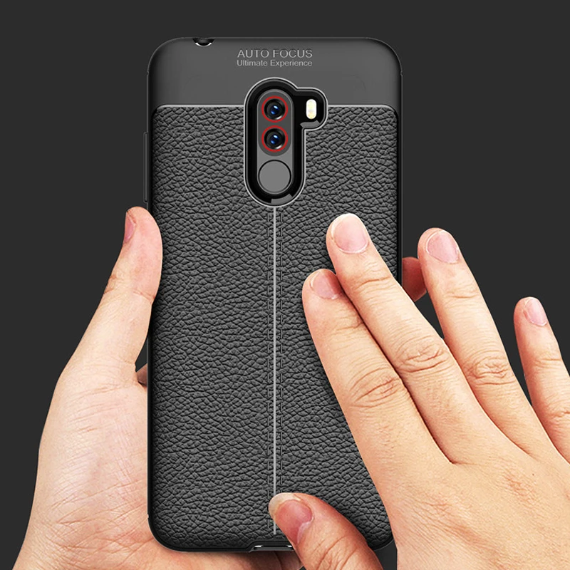 Чехол YUETUO для задней панели телефона с кожаным рисунком чехол xiaomi pocophone f1 poco f 1 xiomi