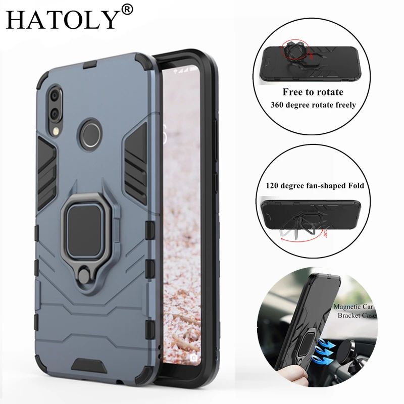 Чехол HATOLY для Huawei P20 Lite чехол с магнитным кольцом на присоске чехлы кронштейном