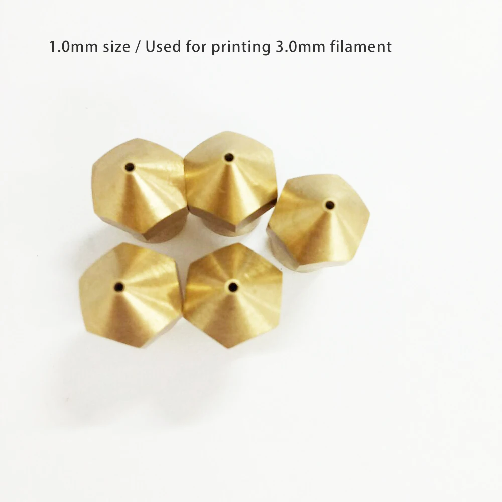 5 pieces CreatBot Brass Nozzle 1 0mm Original CreatBot Printer Parts hot end