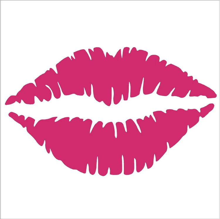 1PCS Kiss Mark Lips Car Decal / Sticker 5.5'' Pink die cut funny bump windows car stickers | Игрушки и хобби