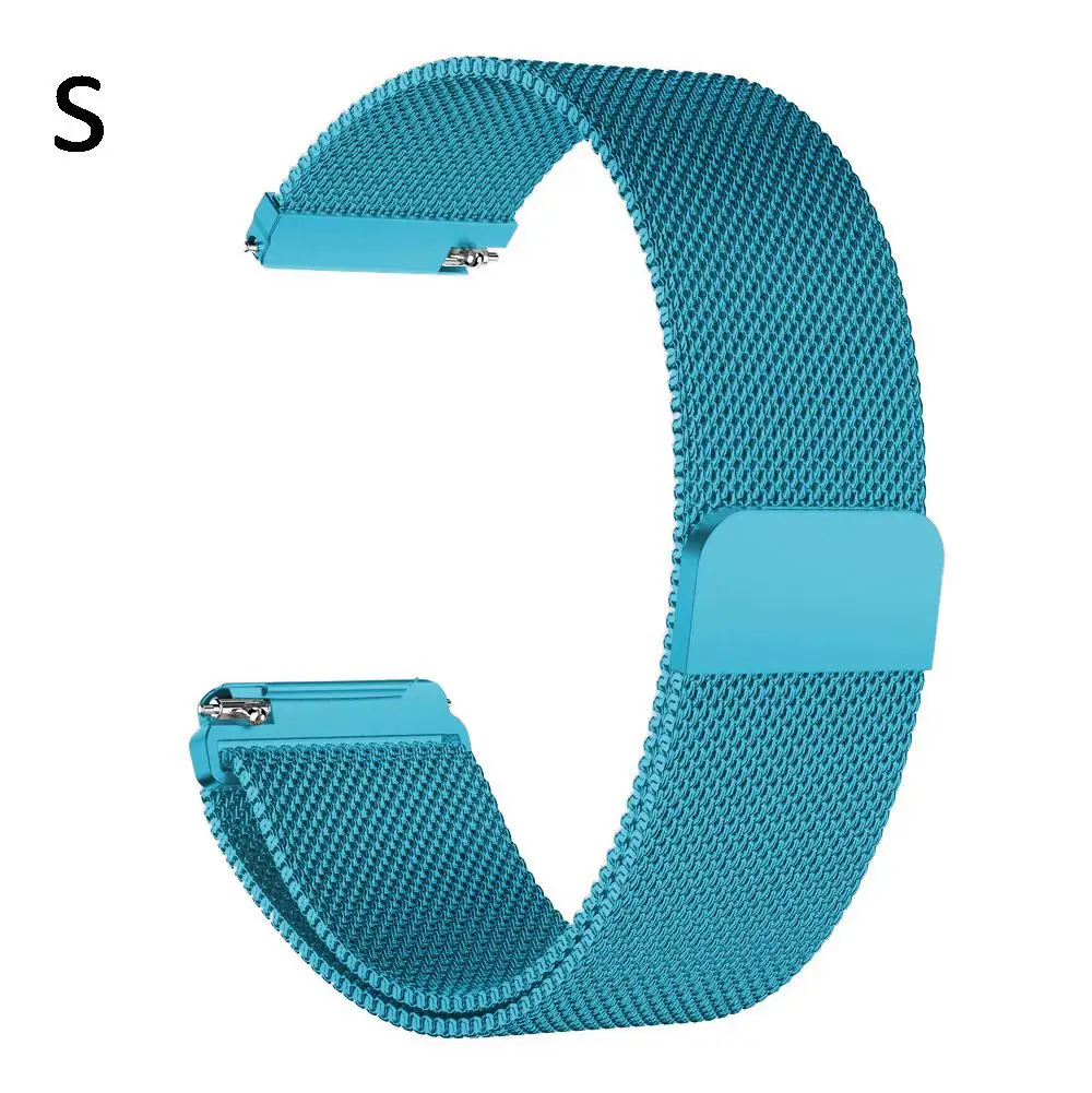 Магнитный с миланским плетением петля металлический ремешок регулируемый ремешок из нержавеющей стали для Fitbit Versa Lite Смарт-часы